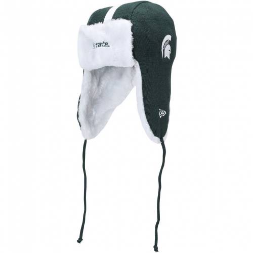 ニューエラ NEW ERA エラ ミシガン スケートボード スパルタンズ ヘルメット ニット 緑 グリーン ニューエラ ミシガンステイト 【 STATE HELMET GREEN GRAY TRAPPER KNIT HAT MSU 】 バッグ キャップ