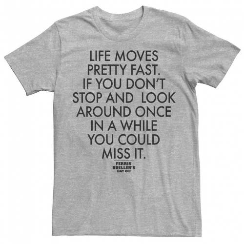 キャラクター Tシャツ BUELLER'S 【 LICENSED CHARACTER FERRIS DAY OFF QUOTE TEE / 】 メンズファッション トップス カットソー