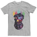 マーベル ギャラクシー グラフィック Tシャツ 【 MARVEL INFINITY WAR GALAXY PAINT GAUNTLET GRAPHIC TEE / 】 メンズファッション トップス カットソー