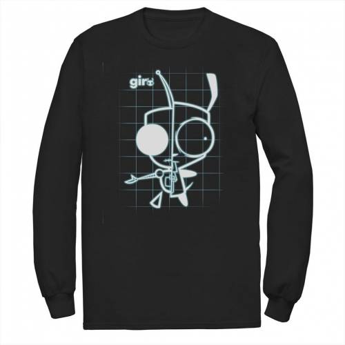 【★スーパーSALE★6/11深夜2時迄】ニコロデオン スリーブ グラフィック Tシャツ 長袖 【 NICKELODEON INVADER ZIM X-RAY SCHEMATIC GIR LONG SLEEVE GRAPHIC TEE / 】 メンズファッション トップス カットソー