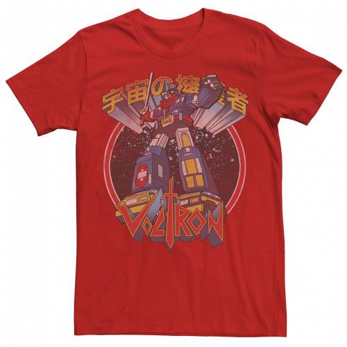 キャラクター ディフェンダー グラフィック Tシャツ VOLTRON: 【 LICENSED CHARACTER RETRO DEFENDER KANJI SPACE GRAPHIC TEE / 】 メンズファッション トップス カットソー