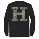 キャラクター スリーブ Tシャツ 長袖 【 LICENSED CHARACTER HARRY POTTER H HOGWARTS CREST FILL LONG SLEEVE TEE / 】 メンズファッション トップス カットソー