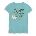 ギャラクシー ピンク レベル ロゴ グラフィック Tシャツ 青色 ブルー スターウォーズ 【 STAR WARS MY MOM RUNS THE GALAXY PINK REBEL LOGO GRAPHIC TEE / TAHI BLUE 】 キッズ ベビー マタニティ トップス カット