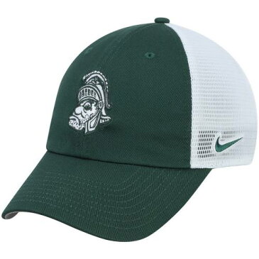 ナイキ NIKE 緑 グリーン ミシガン スケートボード スパルタンズ チーム トラッカー ミシガンステイト 【 GREEN STATE TEAM NIKE HERITAGE 86 TRUCKER MESHBACK ADJUSTABLE HAT MSU 】 バッグ キャップ 帽子