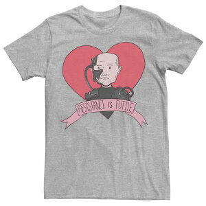 キャラクター Tシャツ ヘザー VALENTINE'S 【 LICENSED CHARACTER STAR TREK NEXT GENERATION DAY RESIST TEE / ATHLETIC HEATHER 】 メンズファッション トップス カットソー