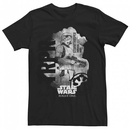 【★スーパーSALE★9/11深夜2時迄】ストームトゥルーパー グラフィック Tシャツ 黒色 ブラック スターウォーズ 【 STAR WARS ROGUE ONE STORMTROOPER INK SPLOTCH GRAPHIC TEE / BLACK 】 メンズファッション トップス カットソー