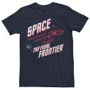 キャラクター シリーズ Tシャツ 紺色 ネイビー 【 LICENSED CHARACTER STAR TREK ORIGINAL SERIES FINAL FRONTIER POP TEE / NAVY 】 メンズファッション トップス カットソー