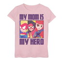 【★スーパーSALE★12/11深夜2時迄】マーベル グラフィック Tシャツ ピンク MOTHER'S 【 MARVEL DAY MY MOM IS HERO PANELS GRAPHIC TEE / PINK 】 キッズ ベビー マタニティ トップス カットソー