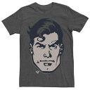 LN^[ fB[V[ R~bNX OtBbN TVc y LICENSED CHARACTER DC COMICS SUPERMAN LARGE CHEST PORTRAIT GRAPHIC TEE / z Yt@bV gbvX Jbg\[