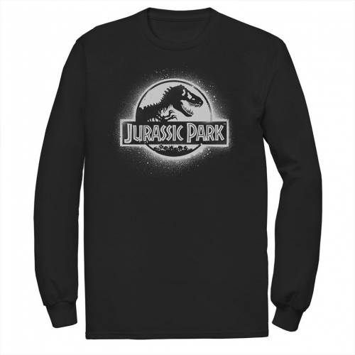 楽天スニケスキャラクター パーク 白色 ホワイト ロゴ Tシャツ 【 LICENSED CHARACTER JURASSIC PARK ALL WHITE SPRAY PAINT STENCIL MOVIE LOGO TEE / 】 メンズファッション トップス カットソー