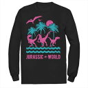 キャラクター スリーブ Tシャツ 長袖 【 LICENSED CHARACTER JURASSIC WORLD TWO DINOSAUR BEACH RETRO...