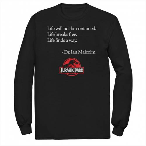 キャラクター パーク Tシャツ 【 LICENSED CHARACTER JURASSIC PARK LIFE FINDS A WAY QUOTE TEE / 】 ..