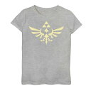 キャラクター レジェンド 青色 ブルー グラフィック Tシャツ 【 LICENSED CHARACTER NINTENDO LEGEND OF ZELDA BLUE ROYAL CREST GRAPHIC TEE / 】 キッズ ベビー マタニティ トップス カットソー