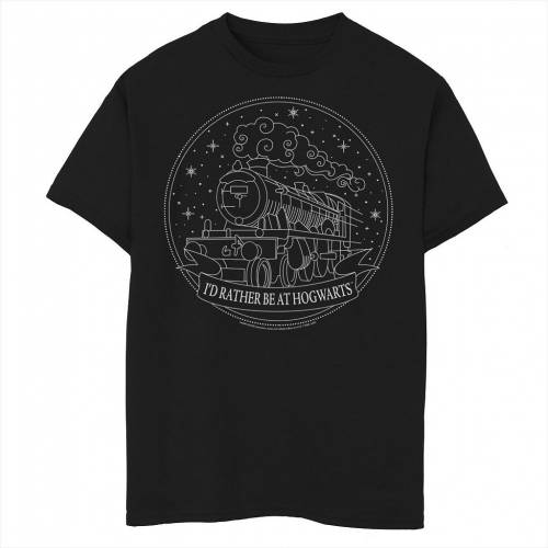 キャラクター エクスプレス Tシャツ 黒色 ブラック I 039 D 【 LICENSED CHARACTER HARRY POTTER HOGWARTS EXPRESS RATHER BE AT TEE / BLACK 】 キッズ ベビー マタニティ トップス カットソー