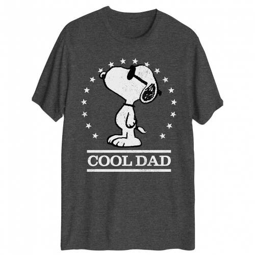 LICENSED CHARACTER キャラクター クール Tシャツ 灰色 グレー 【 LICENSED CHARACTER PEANUTS SNOOPY JOE COOL DAD TEE GREY 】 メンズファッション トップス Tシャツ カットソー