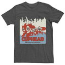 キャラクター ビンテージ ヴィンテージ Tシャツ チャコール ヘザー DON 039 T 【 LICENSED CHARACTER CUPHEAD DEAL WITH THE DEVIL VINTAGE PORTRAIT TEE / CHARCOAL HEATHER 】 メンズファッション トップス カットソー