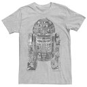【★Fashion THE SALE★7/12午前10時迄】キャラクター エピック Tシャツ ヘザー スターウォーズ 【 LICENSED CHARACTER STAR WARS EPIC R2-D2 PANEL TEE / ATHLETIC HEATHER 】 メンズファッション トップス カットソー