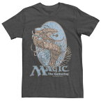 キャラクター ドラゴン Tシャツ チャコール ヘザー MAGIC: 【 LICENSED CHARACTER THE GATHERING URZA DRAGON TEE / CHARCOAL HEATHER 】 メンズファッション トップス カットソー