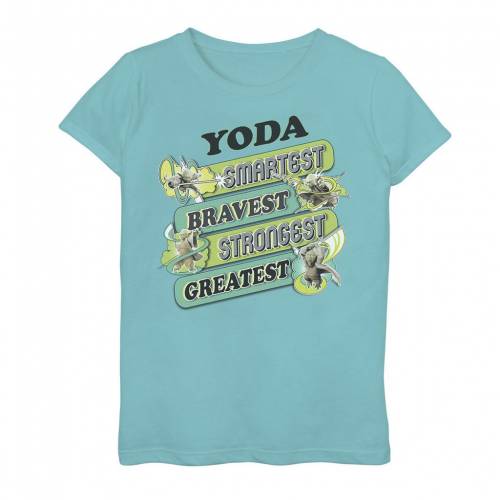 グラフィック Tシャツ 青色 ブルー スターウォーズ 【 STAR WARS YODA SMARTEST BRAVEST STRONGEST GREATEST GRAPHIC TEE / TAHI BLUE 】 キッズ ベビー マタニティ トップス カットソー