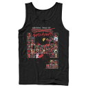 【★Fashion THE SALE★1/14迄】マーベル タンクトップ 黒色 ブラック 【 MARVEL DEADPOOL PERIODIC TABLE OF AWESOMENESS TANK / BLACK 】 メンズファッション トップス Tシャツ カットソー