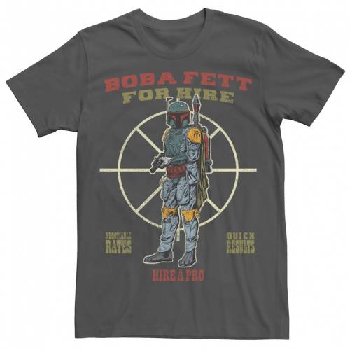 キャラクター Tシャツ チャコール スターウォーズ 【 LICENSED CHARACTER STAR WARS FOR HIRE TEE / CHARCOAL 】 メンズファッション トップス カットソー