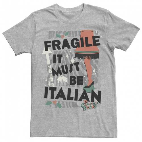 キャラクター クリスマス Tシャツ ヘザー 【 LICENSED CHARACTER CHRISTMAS STORY FRAGILE ITALIAN TEE / ATHLETIC HEATHER 】 メンズファッション トップス カットソー キャラクター クリスマス Tシャツ ヘザー 【 LICENSED CHARACTER CHRISTMAS STORY FRAGILE ITALIAN TEE / ATHLETIC HEATHER 】 メンズファッション トップス カットソー