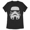 キャラクター ストームトゥルーパー ヘルメット Tシャツ 黒色 ブラック スターウォーズ 【 LICENSED CHARACTER STAR WARS STORMTROOPER HELMET CHEETAH FILL TEE / BLACK 】 キッズ ベビー マタニティ トップス カ