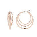 フープ イヤリング ローズ ゴールド 【 SIMPLY VERA VERA WANG MULTI HOOP EARRINGS / ROSE GOLD TONE 】 ジュエリー アクセサリー レディースジュエリー