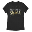 【★スーパーSALE★12/11深夜2時迄】グラフィック Tシャツ 黒色 ブラック SHINE&#34; 【 UNBRANDED MY YEAR TO NEW YEARS GRAPHIC TEE / BLACK 】 キッズ ベビー マタニティ トップス カットソー