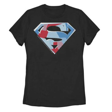 LICENSED CHARACTER キャラクター ディーシー コミックス ロゴ グラフィック Tシャツ 黒色 ブラック ジュニア キッズ 【 DC LICENSED CHARACTER COMICS SUPERMAN CUTOUT LOGO GRAPHIC TEE BLACK 】