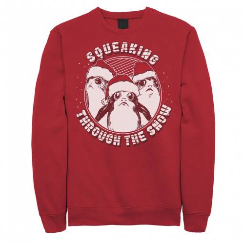 STAR WARS Tシャツ 赤 レッド スターウォーズ 【 RED PORG SQUEAKING THROUGH SNOW TEE 】