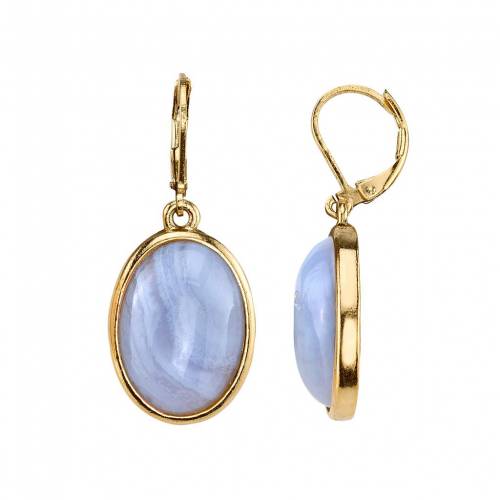 イヤリング 【 1928 OVAL CABOCHON DROP EARRINGS / 】 ジュエリー アクセサリー レディースジュエリー