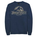 パーク カモ柄 ロゴ スウェットシャツ トレーナー 紺色 ネイビー 【 JURASSIC PARK JURASSIC WORLD CAMO T-REX FOSS...