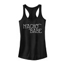 タンクトップ 黒色 ブラック 【 UNBRANDED NACHO BABE CURSIVE FONT TANK / BLACK 】 キッズ ベビー マタニティ トップス パーカー