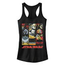 【★Fashion THE SALE★1/14迄】キャラクター タンクトップ 黒色 ブラック スターウォーズ 【 LICENSED CHARACTER STAR WARS MAUL TROOPER ANAKIN RETRO PANELS TANK TOP / BLACK 】 キッズ ベビー マタニティ トップス