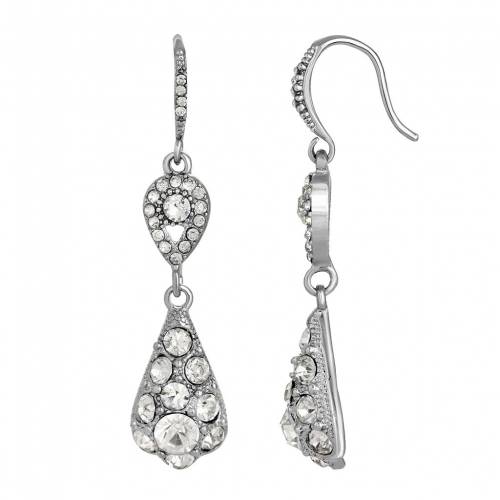 イヤリング 【 1928 SILVER-TONE CRYSTAL DROP EARRINGS / MULTI 】 ジュエリー アクセサリー レディースジュエリー イヤリング 【 1928 SILVER-TONE CRYSTAL DROP EARRINGS / MULTI 】 ジュエリー アクセサリー レディースジュエリー