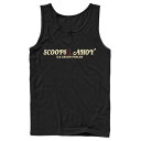 キャラクター ロゴ タンクトップ 黒色 ブラック 【 LICENSED CHARACTER STRANGER THINGS SCOOPS AHOY SIMPLE LOGO TANK TOP / BLACK 】 メンズファッション トップス パーカー