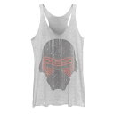 【★Fashion THE SALE★1/14迄】キャラクター 赤 レッド タンクトップ 白色 ホワイト ヘザー スターウォーズ 【 LICENSED CHARACTER STAR WARS RED MASK TANK TOP / WHITE HEATHER 】 キッズ ベビー マタニティ トップス