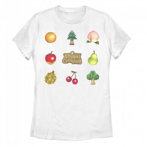 キャラクター グラフィック Tシャツ 白色 ホワイト 【 LICENSED CHARACTER ANIMAL CROSSING ITEMS FOUND GRAPHIC TEE / WHITE 】 キッズ ベビー マタニティ トップス カットソー