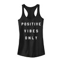 【★Fashion THE SALE★1/14迄】グラフィック タンクトップ 黒色 ブラック 【 UNBRANDED POSITIVE VIBES ONLY GRAPHIC TANK / BLACK 】 キッズ ベビー マタニティ トップス パーカー