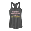 【★スーパーSALE★12/11深夜2時迄】グラフィック タンクトップ チャコール 【 UNBRANDED KINDNESS CONFETTI GRAPHIC TANK / CHARCOAL 】 キッズ ベビー マタニティ トップス パーカー