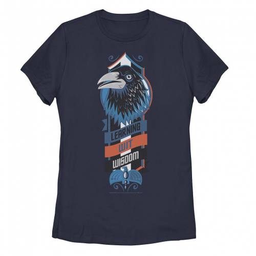 キャラクター Tシャツ 紺色 ネイビー WISDOM 【 LICENSED CHARACTER HARRY POTTER RAVENCLAW HOUSE LEARNING, WIT, TEE / NAVY 】 キッズ ベビー マタニティ トップス カットソー