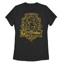 【★Fashion THE SALE★7/12午前10時迄】キャラクター アート Tシャツ 黒色 ブラック 【 LICENSED CHARACTER HARRY POTTER GRYFFINDOR LINE ART CREST TEE / BLACK 】 キッズ ベビー マタニティ トップス カットソー