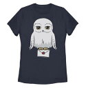 【★Fashion THE SALE★7/12午前10時迄】キャラクター Tシャツ 紺色 ネイビー 【 LICENSED CHARACTER HARRY POTTER HEDWIG CUTE CARTOON PORTRAIT TEE / NAVY 】 キッズ ベビー マタニティ トップス カットソー