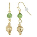ピンク イヤリング 【 1928 PINK FIREBALL AND FILIGREE DROP EARRINGS / 】 ジュエリー アクセサリー レディースジュエリー