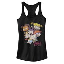 【★Fashion THE SALE★1/14迄】キャラクター クラシック タンクトップ 黒色 ブラック 【 LICENSED CHARACTER NICKELODEON RUGRATS PILE SMILES CLASSIC GROUP TANK TOP / BLACK 】 キッズ ベビー マタニティ トップス