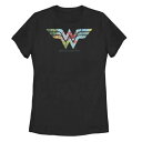 キャラクター ディーシー コミックス ドラゴン ロゴ グラフィック Tシャツ 黒色 ブラック 【 LICENSED CHARACTER DC COMICS WONDER WOMAN DRAGON FRUIT LOGO GRAPHIC TEE / BLACK 】 キッズ ベビー マタニティ トップ
