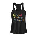 【★Fashion THE SALE★1/14迄】グラフィック タンクトップ 黒色 ブラック 【 UNBRANDED GOOD THINGS AHEAD RETRO GRAPHIC TANK / BLACK 】 キッズ ベビー マタニティ トップス