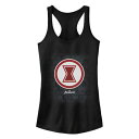 キャラクター 黒色 ブラック ロゴ タンクトップ 【 LICENSED CHARACTER MARVEL GAMERVERSE BLACK WIDOW LOGO ON HEXAGON BACKGROUND TANK TOP / 】 キッズ ベビー マタニティ トップス パーカー