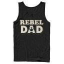 x ^Ngbv F ubN X^[EH[Y FATHER'S y STAR WARS DAY REBEL DAD TANK TOP / BLACK z Yt@bV gbvX